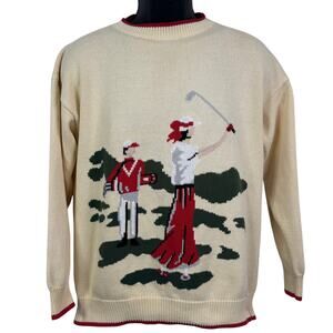 Vintage Tail Golf Knit Pullover Preppy Sweater 90's Men's Size M Made in USA